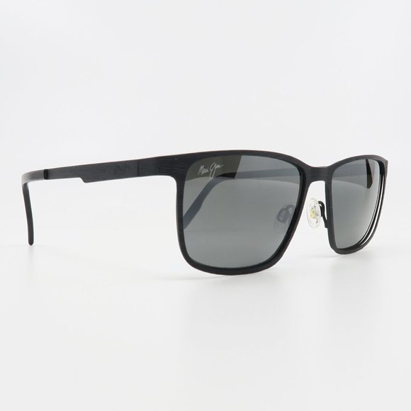 Maui Jim CUT MOUNTAIN MJ532-2M Black Stripe/Gray Polarized Sunglasses w/defect - Picture 3 of 6